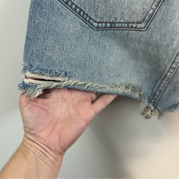 We the Free Relaxed and Destroyed Denim Mini Skirt - Picture 8 of 10